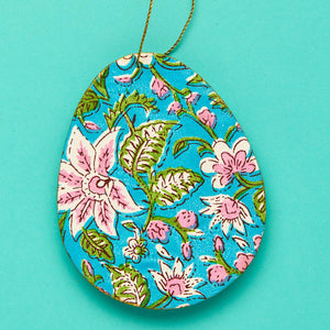 HAND BLOCK PRINTED EGG DECORATION