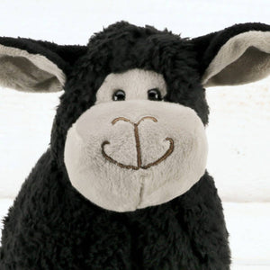 SHEEP SMALL BLACK SOFT TOY -18cm