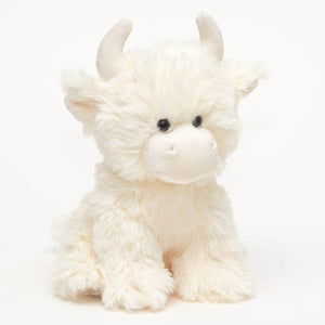 HIGHLAND COW CREAM PLUSH SOFT TOY - 20cm