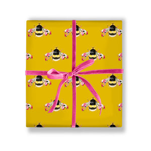 BOTANICAL BEE DOUBLE SIDED GIFT WRAP