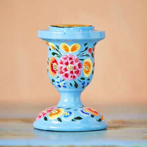 HAND PAINTED KASHMIRI CANDLESTICK - SOLD AS SINGLES