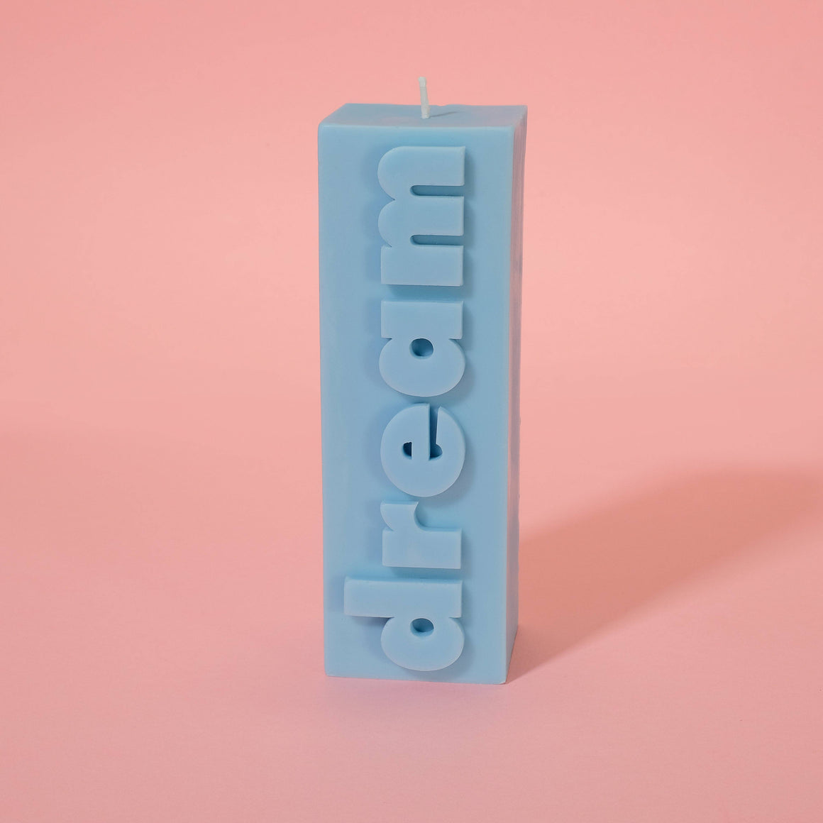 DREAM SLOGAN -BLOCK PILLAR CANDLE