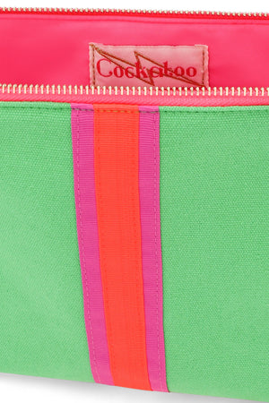 LARGE LUCKY STRIPE BAG - EMERALD