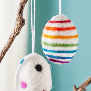 FELT RAINBOW EGG DECORATION