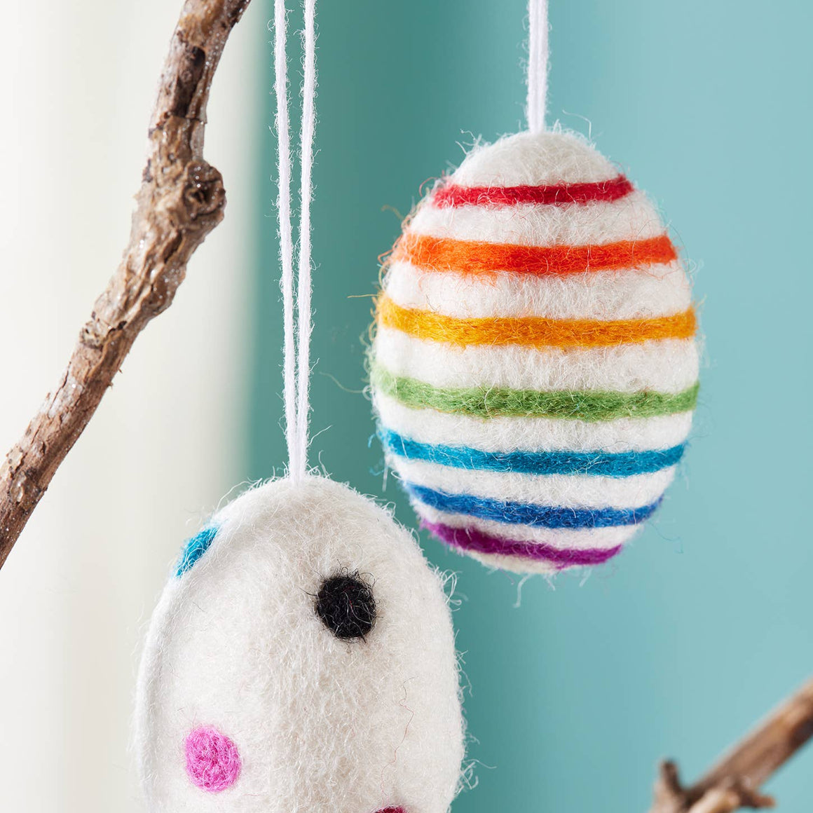 FELT RAINBOW EGG DECORATION