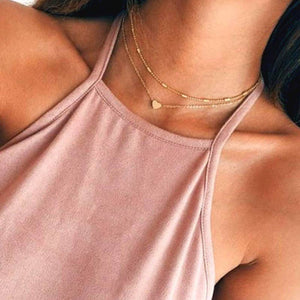 DUAL HEART CHOKER NECKLACE