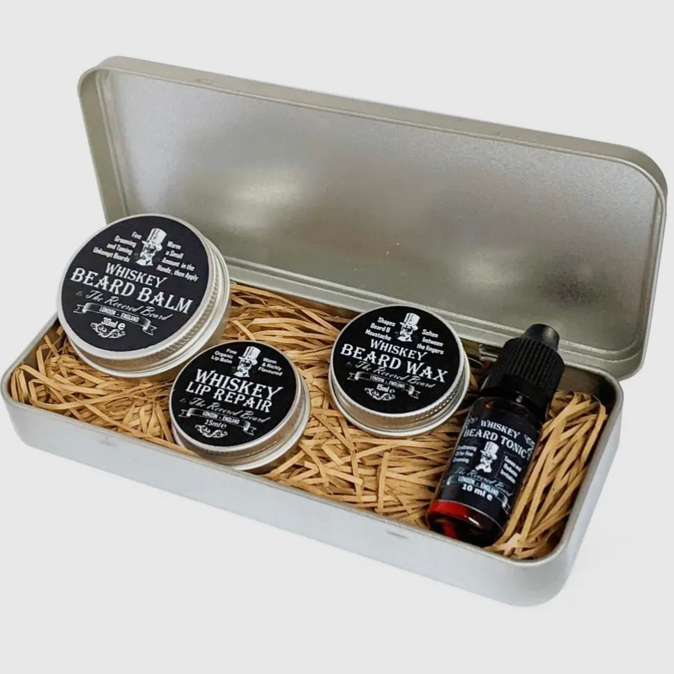 WHISKEY BEARD GIFT SET IN TIN