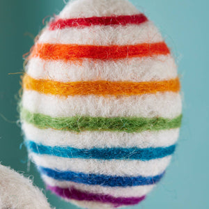 FELT RAINBOW EGG DECORATION