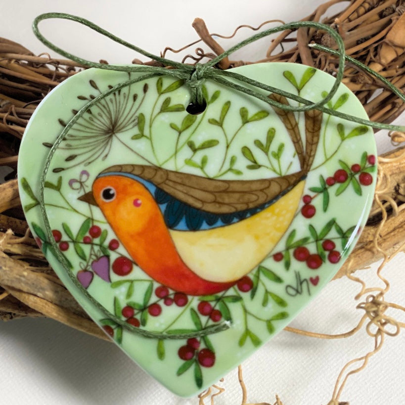 CERAMIC BIRD COASTERS AND HANGERS