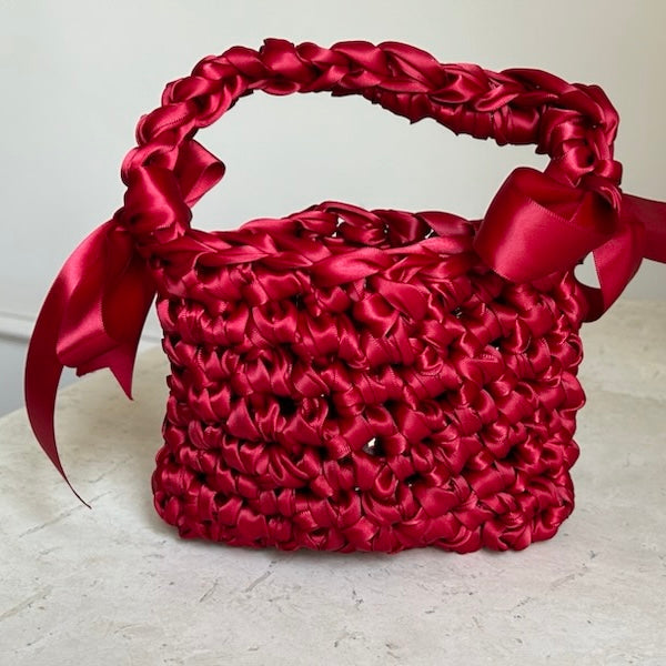 BON BON CROCHET SATIN BAGS