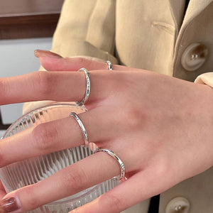 SILVER THUMB OR LARGE FINGER RING