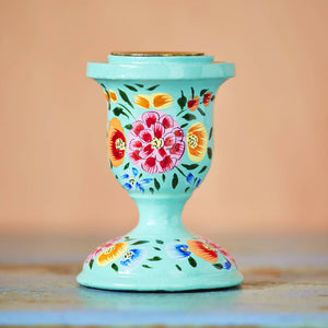 HAND PAINTED KASHMIRI CANDLESTICK - SOLD AS SINGLES