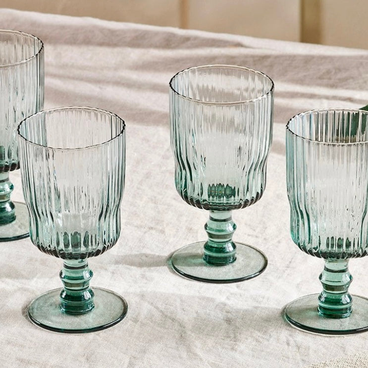 FALI WINE GLASSES BLUE - SET OF FOUR