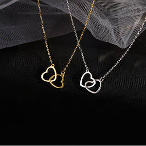 DOUBLE HEART NECKLACE