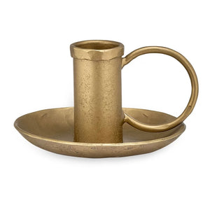 AMRI IRON - BRASS FINISH CANDLESTICK