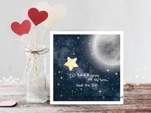 'STAR’ - GREETING CARD