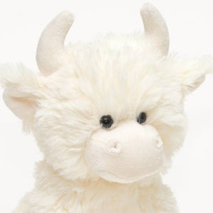 HIGHLAND COW CREAM PLUSH SOFT TOY - 20cm