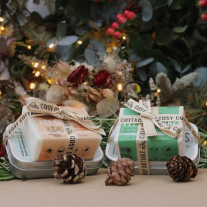 LUCKY PUP GIFT SET -CEDARWOOD AND CARROT SEED SHAMPOO AND LAMB DOG TREATS