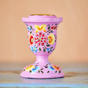 HAND PAINTED KASHMIRI CANDLESTICK - SOLD AS SINGLES