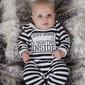 9 MONTHS INSIDE BABY GROW - 2 Designs