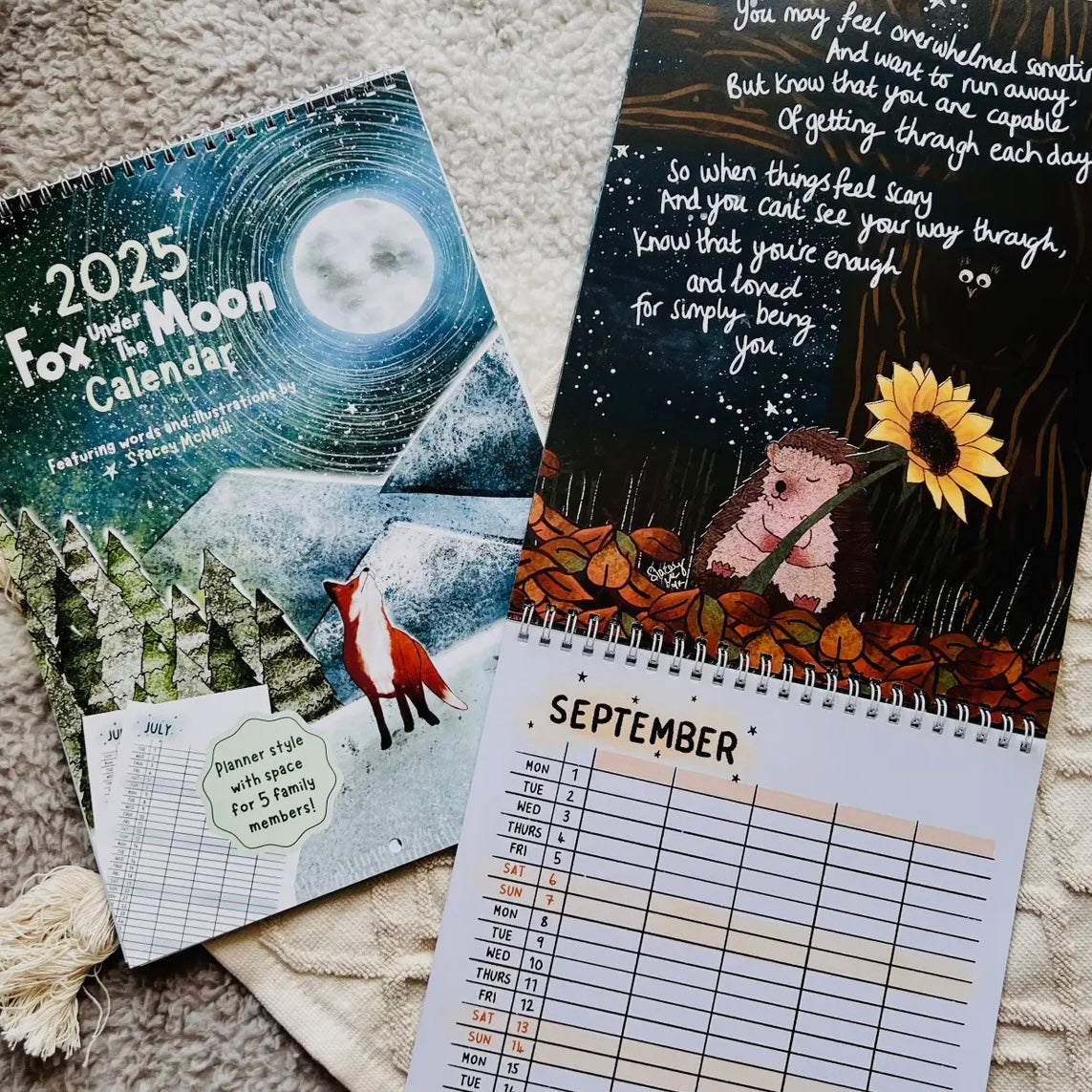 FOX UNDER THE MOON CALENDARS - TWO OPTIONS