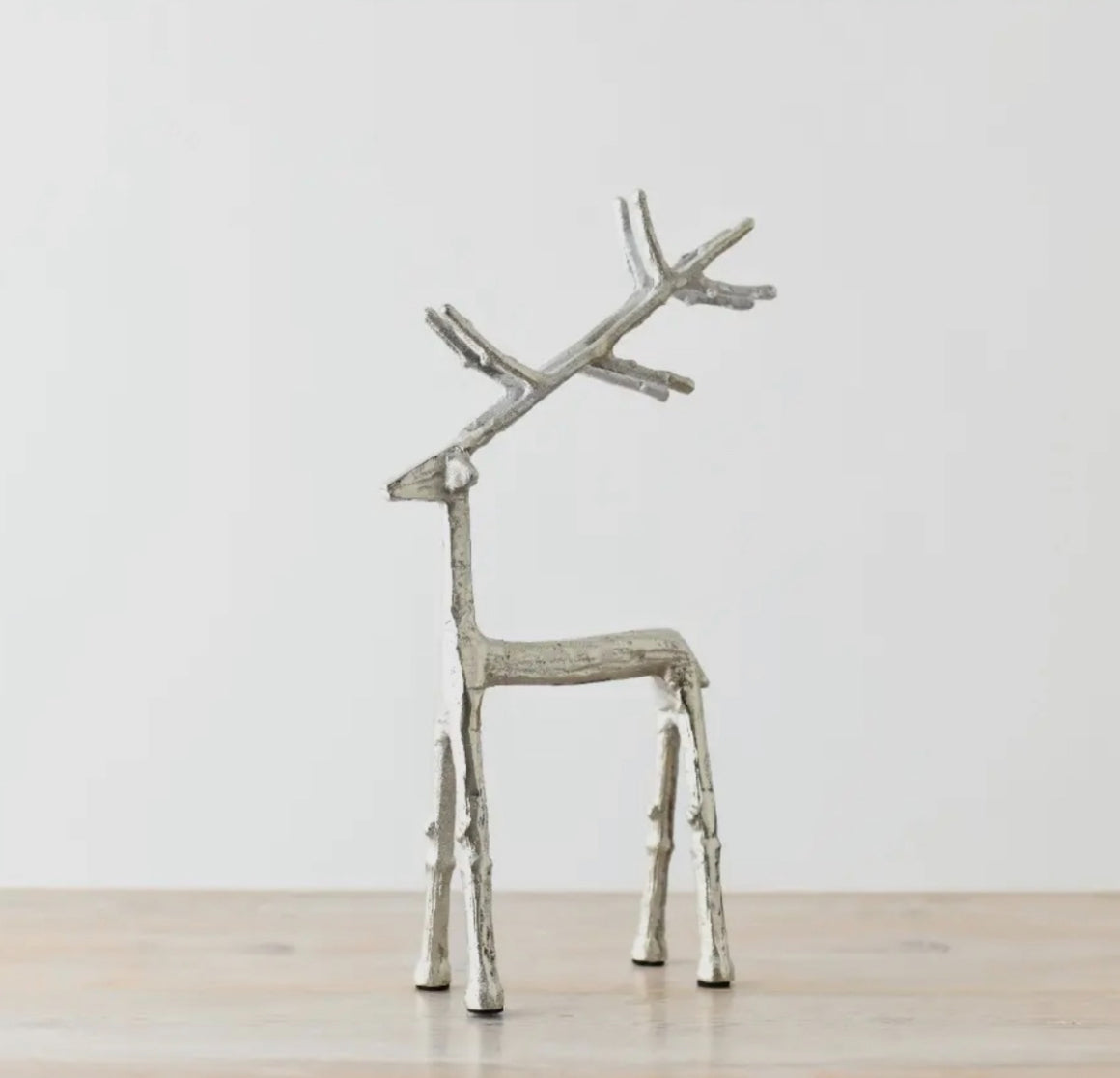 SILVER ALUMINIUM REINDEER