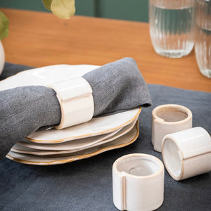 ITHACA NAPKIN RINGS - SET OF FOUR