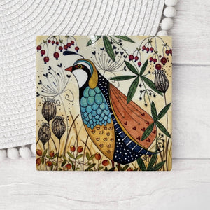 CERAMIC BIRD COASTERS AND HANGERS