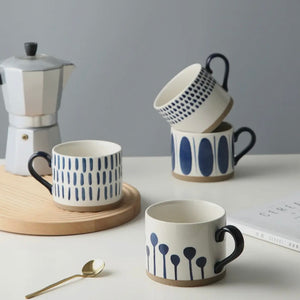 NORDIC MUGS LEAF AND LINE DESIGNS