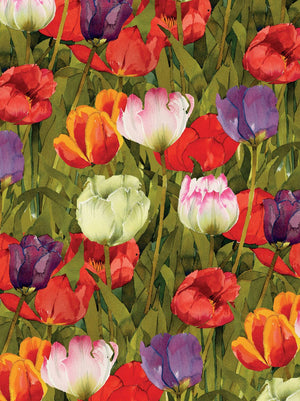 SPRING TULIPS OR BLACK PARROT JOURNAL