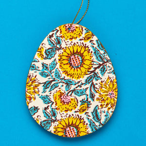 HAND BLOCK PRINTED EGG DECORATION