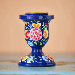 HAND PAINTED KASHMIRI CANDLESTICK - SOLD AS SINGLES