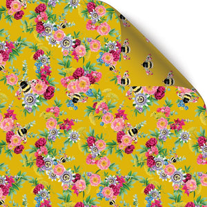 BOTANICAL BEE DOUBLE SIDED GIFT WRAP