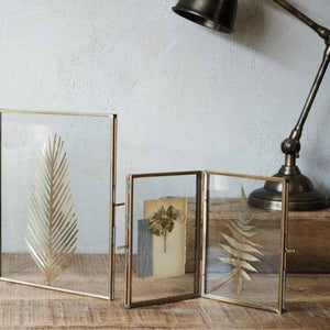 DANTA FOLDING ANTIQUE BRASS FRAME - 5x7