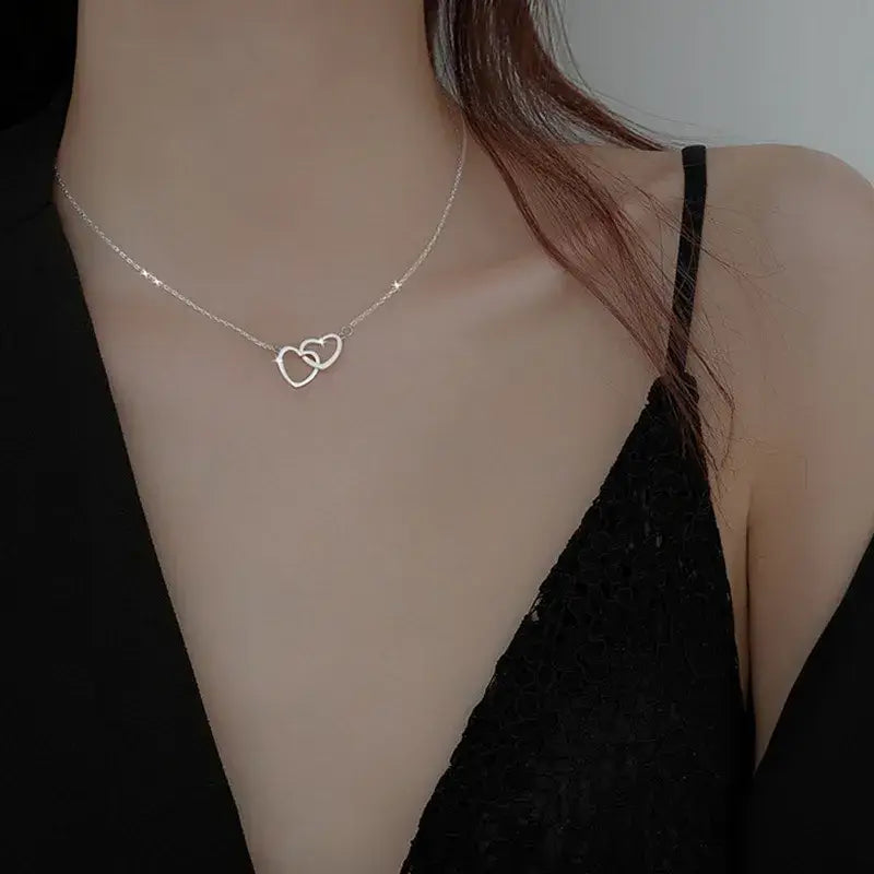 DOUBLE HEART NECKLACE