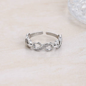 INFINITY STERLING SILVER RING IN SILVER