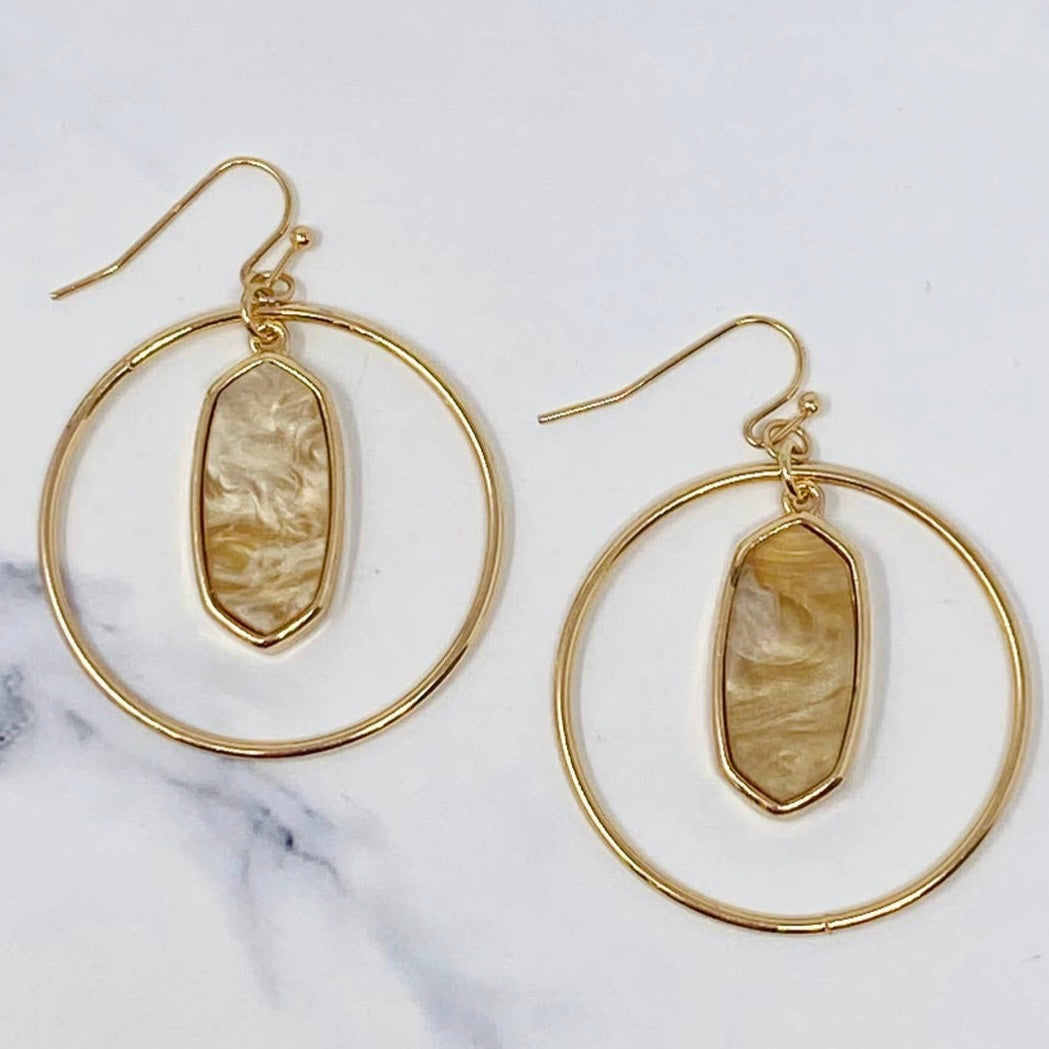 PEARLISED DROP EARRINGS